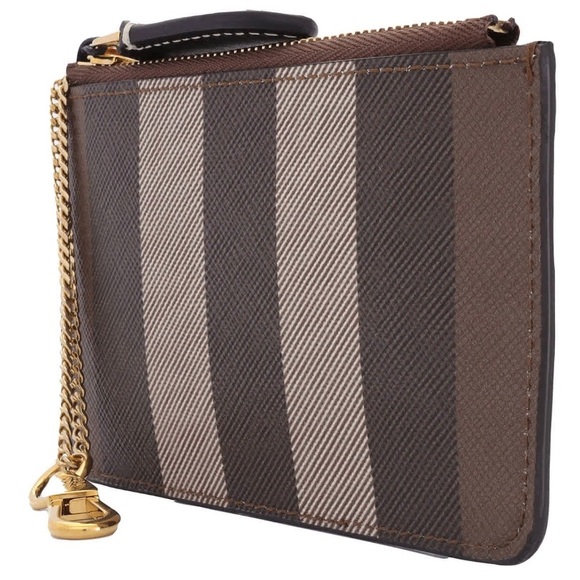 Burberry check coin case with chain - Picture 5 of 6